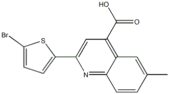  2-(5-bromo-2-thienyl)-6-methyl-4-quinolinecarboxylic acid