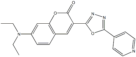 7-(diethylamino)-3-[5-(4-pyridinyl)-1,3,4-oxadiazol-2-yl]-2H-chromen-2-one