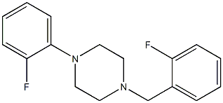 1-(2-fluorobenzyl)-4-(2-fluorophenyl)piperazine 结构式