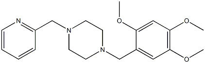 1-(2-pyridinylmethyl)-4-(2,4,5-trimethoxybenzyl)piperazine