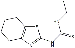 N-ethyl-N'-(4,5,6,7-tetrahydro-1,3-benzothiazol-2-yl)thiourea 化学構造式