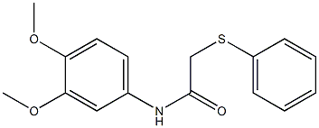 N-(3,4-dimethoxyphenyl)-2-(phenylsulfanyl)acetamide Struktur