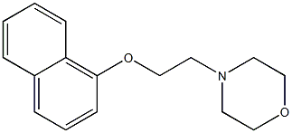 4-[2-(1-naphthyloxy)ethyl]morpholine Struktur