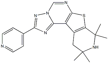 8,8,10,10-tetramethyl-2-(4-pyridinyl)-8,9,10,11-tetrahydropyrido[4',3':4,5]thieno[3,2-e][1,2,4]triazolo[1,5-c]pyrimidine