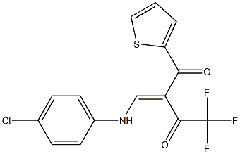  2-[(4-chloroanilino)methylene]-4,4,4-trifluoro-1-(2-thienyl)-1,3-butanedione