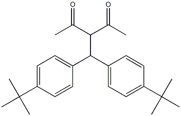 3-[bis(4-tert-butylphenyl)methyl]-2,4-pentanedione Structure