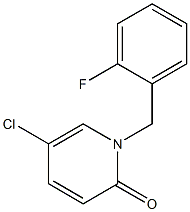 5-chloro-1-(2-fluorobenzyl)-2(1H)-pyridinone 结构式