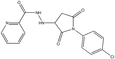 N'-[1-(4-chlorophenyl)-2,5-dioxopyrrolidin-3-yl]pyridine-2-carbohydrazide Structure