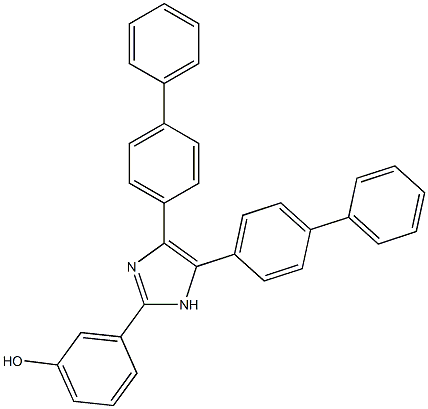 3-(4,5-di[1,1'-biphenyl]-4-yl-1H-imidazol-2-yl)phenol 结构式