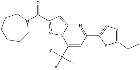 2-(1-azepanylcarbonyl)-5-(5-ethyl-2-thienyl)-7-(trifluoromethyl)pyrazolo[1,5-a]pyrimidine