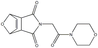 4-[2-(4-morpholinyl)-2-oxoethyl]-10-oxa-4-azatricyclo[5.2.1.0~2,6~]dec-8-ene-3,5-dione,,结构式