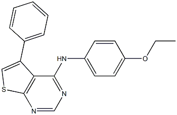 N-(4-ethoxyphenyl)-N-(5-phenylthieno[2,3-d]pyrimidin-4-yl)amine Structure