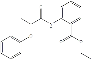 ethyl2-[(2-phenoxypropanoyl)amino]benzoate Structure