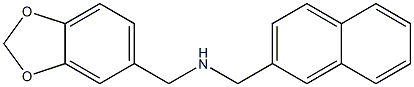 N-(1,3-benzodioxol-5-ylmethyl)(2-naphthyl)methanamine Struktur