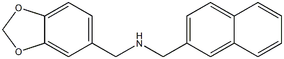 N-(1,3-benzodioxol-5-ylmethyl)(2-naphthyl)methanamine Structure