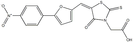  {5-[(5-{4-nitrophenyl}-2-furyl)methylene]-4-oxo-2-thioxo-1,3-thiazolidin-3-yl}acetic acid