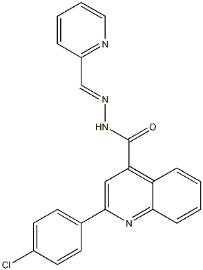  2-(4-chlorophenyl)-N'-(2-pyridinylmethylene)-4-quinolinecarbohydrazide