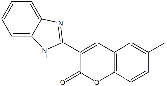 3-(1H-benzimidazol-2-yl)-6-methyl-2H-chromen-2-one Structure