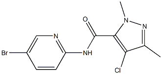 N-(5-bromo-2-pyridinyl)-4-chloro-1,3-dimethyl-1H-pyrazole-5-carboxamide