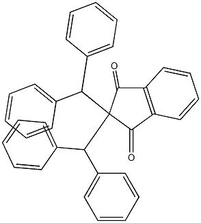 2,2-dibenzhydryl-1H-indene-1,3(2H)-dione Structure