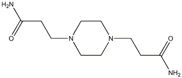 3-[4-(3-amino-3-oxopropyl)-1-piperazinyl]propanamide Structure