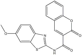  N-(6-methoxy-1,3-benzothiazol-2-yl)-2-oxo-2H-chromene-3-carboxamide