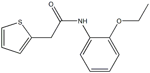 N-(2-ethoxyphenyl)-2-(2-thienyl)acetamide Struktur