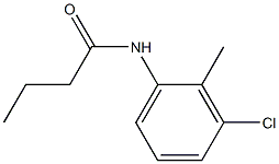 N-(3-chloro-2-methylphenyl)butanamide Structure