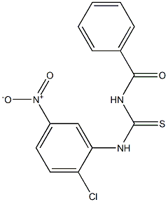 N-benzoyl-N'-{2-chloro-5-nitrophenyl}thiourea Structure