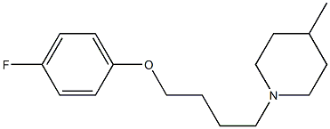 1-[4-(4-fluorophenoxy)butyl]-4-methylpiperidine Structure