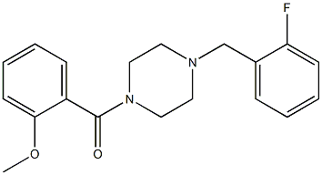 1-(2-fluorobenzyl)-4-(2-methoxybenzoyl)piperazine Structure