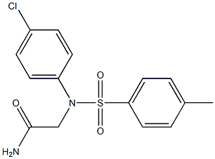 2-{4-chloro[(4-methylphenyl)sulfonyl]anilino}acetamide,,结构式