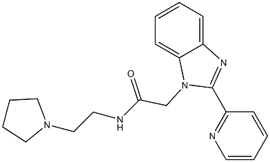 2-[2-(2-pyridinyl)-1H-benzimidazol-1-yl]-N-[2-(1-pyrrolidinyl)ethyl]acetamide