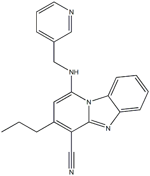 3-propyl-1-[(3-pyridinylmethyl)amino]pyrido[1,2-a]benzimidazole-4-carbonitrile