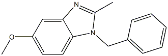 1-benzyl-2-methyl-1H-benzimidazol-5-yl methyl ether Struktur
