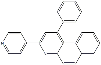 1-phenyl-3-(4-pyridinyl)benzo[f]quinoline Structure