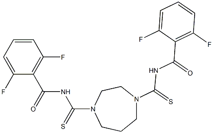 N-[(4-{[(2,6-difluorobenzoyl)amino]carbothioyl}-1,4-diazepan-1-yl)carbothioyl]-2,6-difluorobenzamide