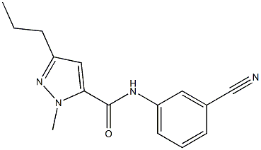 N-(3-cyanophenyl)-1-methyl-3-propyl-1H-pyrazole-5-carboxamide