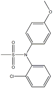 (2-chlorophenyl)-N-(4-methoxyphenyl)methanesulfonamide Structure