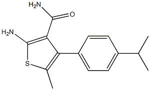  2-amino-4-(4-isopropylphenyl)-5-methyl-3-thiophenecarboxamide