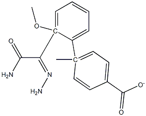 4-[2-(aminocarbonyl)carbohydrazonoyl]-2-methoxyphenyl 4-methylbenzoate,,结构式