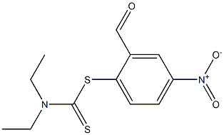 2-formyl-4-nitrophenyl diethyldithiocarbamate 化学構造式