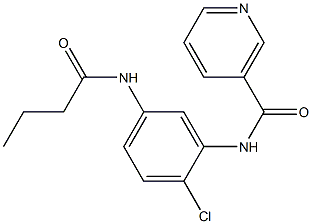 N-[5-(butyrylamino)-2-chlorophenyl]nicotinamide Structure