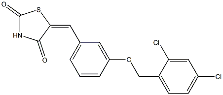 5-{3-[(2,4-dichlorobenzyl)oxy]benzylidene}-1,3-thiazolidine-2,4-dione