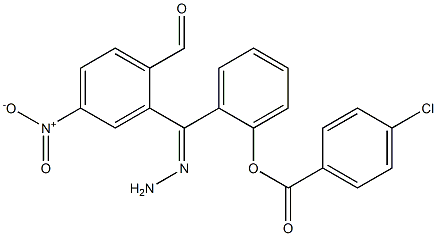 2-(2-{4-nitrobenzoyl}carbohydrazonoyl)phenyl 4-chlorobenzoate Structure