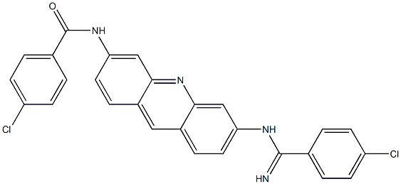 4-chloro-N-(6-{[(4-chlorophenyl)(imino)methyl]amino}-3-acridinyl)benzamide