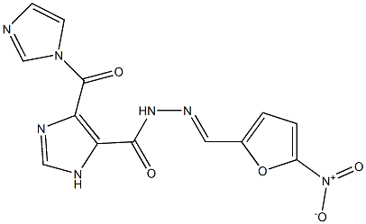 N'-({5-nitro-2-furyl}methylene)-4-(1H-imidazol-1-ylcarbonyl)-1H-imidazole-5-carbohydrazide