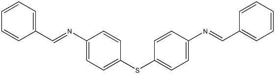 N-benzylidene-N-(4-{[4-(benzylideneamino)phenyl]sulfanyl}phenyl)amine Struktur