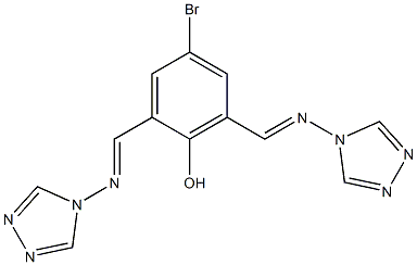 4-bromo-2,6-bis[(4H-1,2,4-triazol-4-ylimino)methyl]phenol
