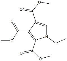 trimethyl 1-ethyl-1H-pyrrole-2,3,4-tricarboxylate 结构式